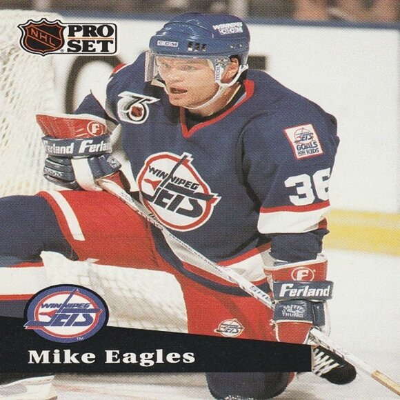 Mike Eagles - Winnipeg Jets NHL Hockey Card Collection - Picture 3 of 3